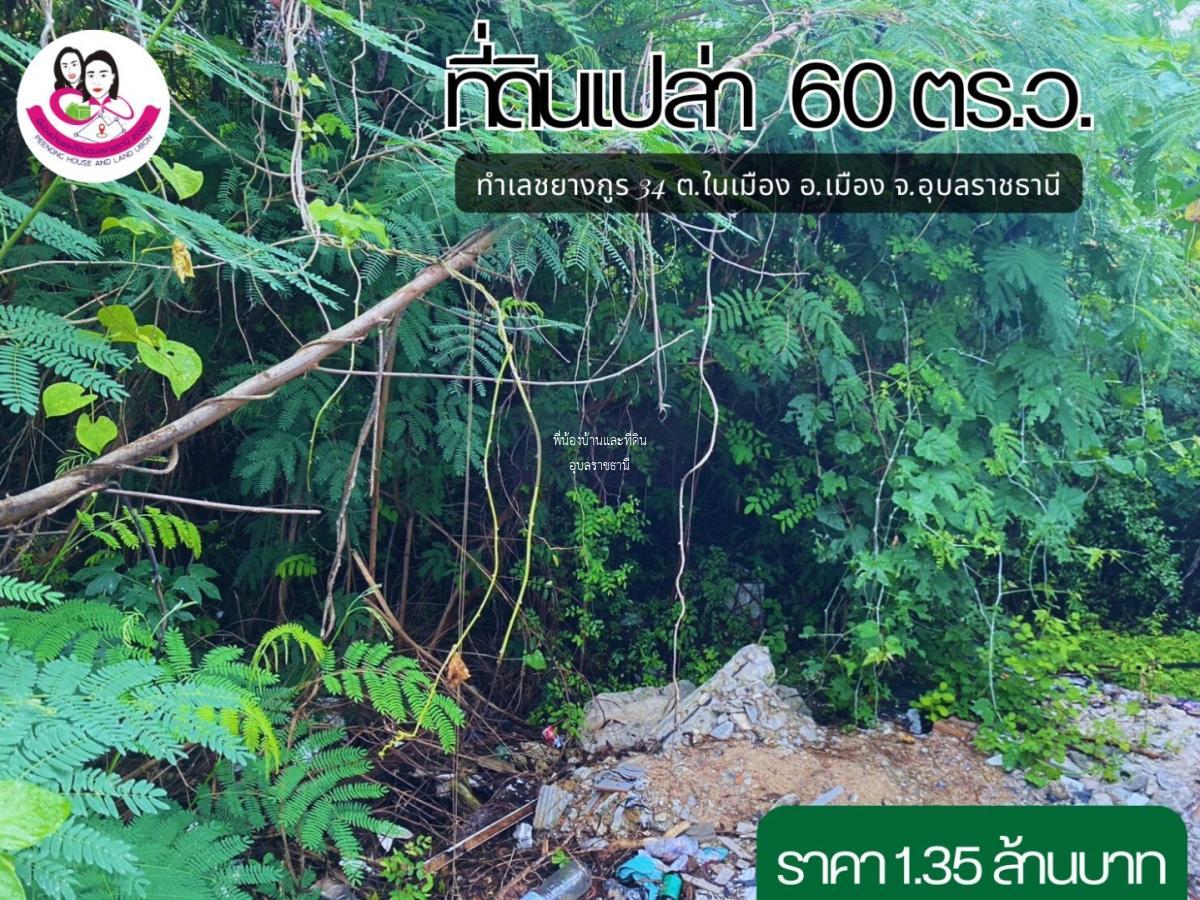 ขายที่ดินเปล่าทำเลใจกลางเมืองอุบล 🚩ซ.ชยางกูร 34