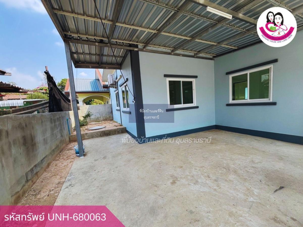 บ้านเดี่ยวสร้างใหม่สไตล์โมเดิร์น-บ.ดอนแค ต.ขามใหญ่ อ.เมือง จ.อุบล