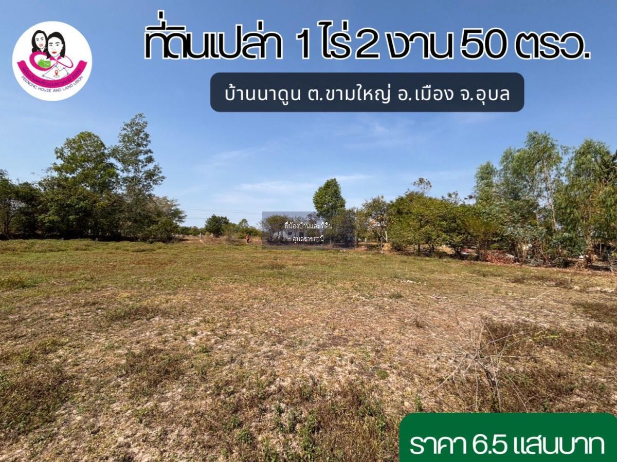 ขายที่ดิน บ้านนาดูน ต.ขามใหญ่ อ.เมือง จ.อุบล