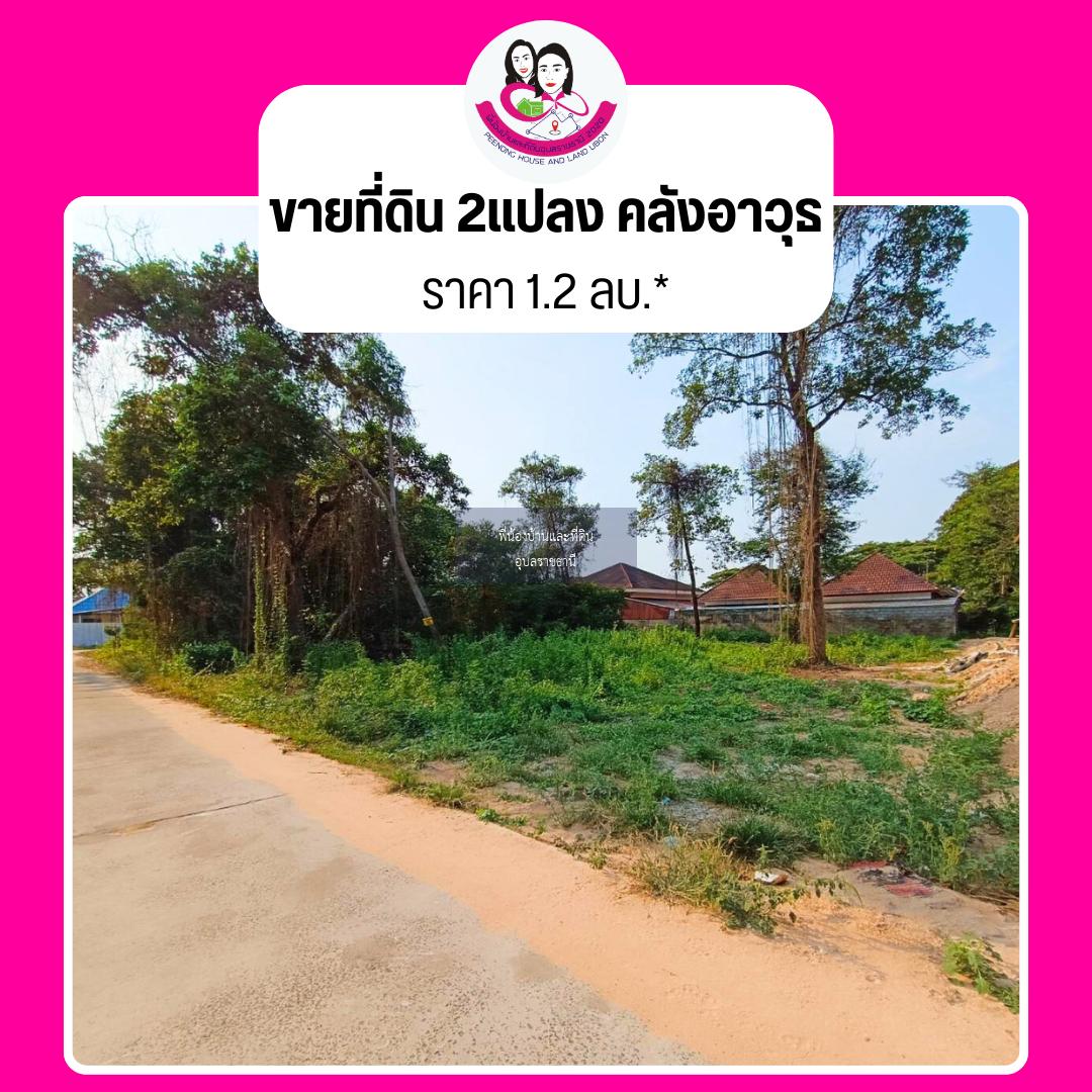 ขายที่ดินทำเลเมือง 100ตรว.  2แปลง‼️ โซนคลังอาวุธ ต.ขามใหญ่ อ.เมือง จ.อุบลราชธานี